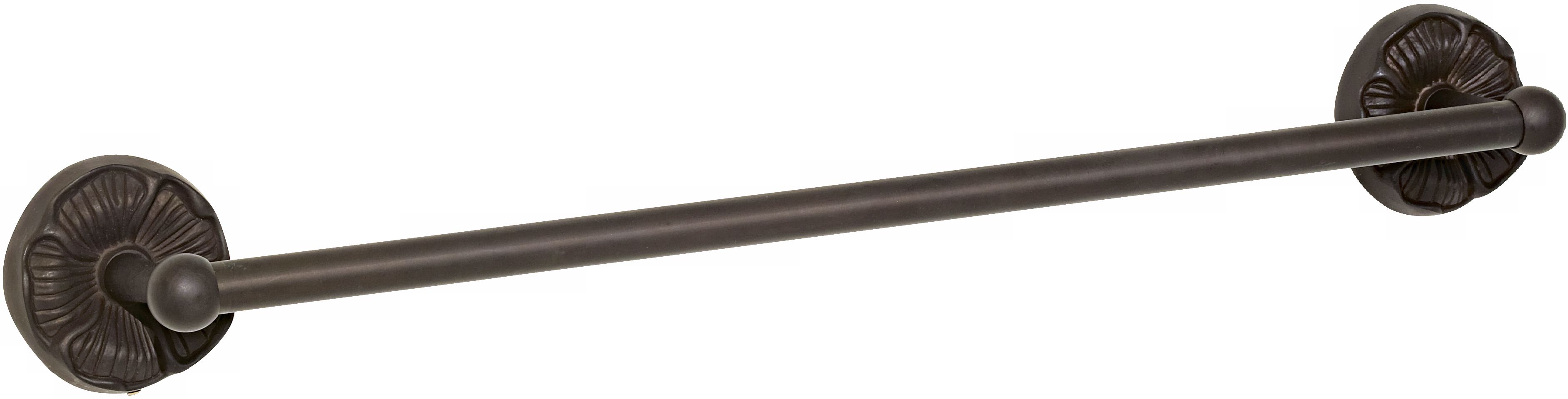 Oil Rub Finish Daisy Plates 18" Towel Bar