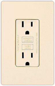 Lutron Diva Eggshell SC 15A 125V GFCI Receptacle