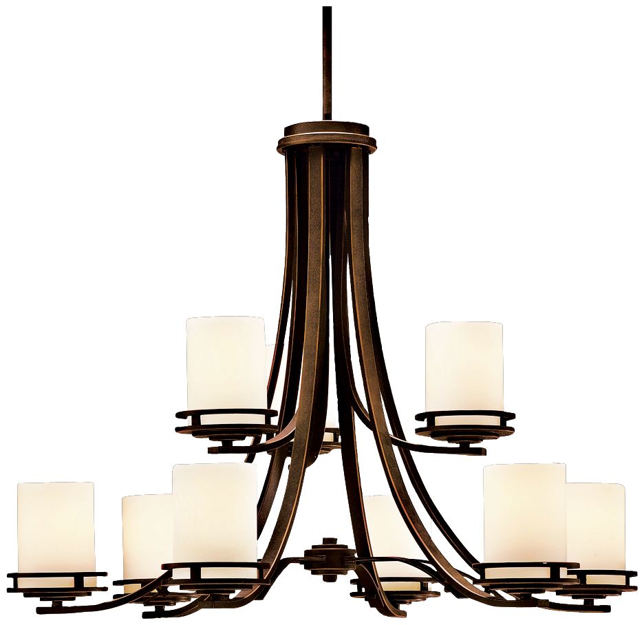 Hendrik Bronze 32 1/2" Wide 9-Light Chandelier