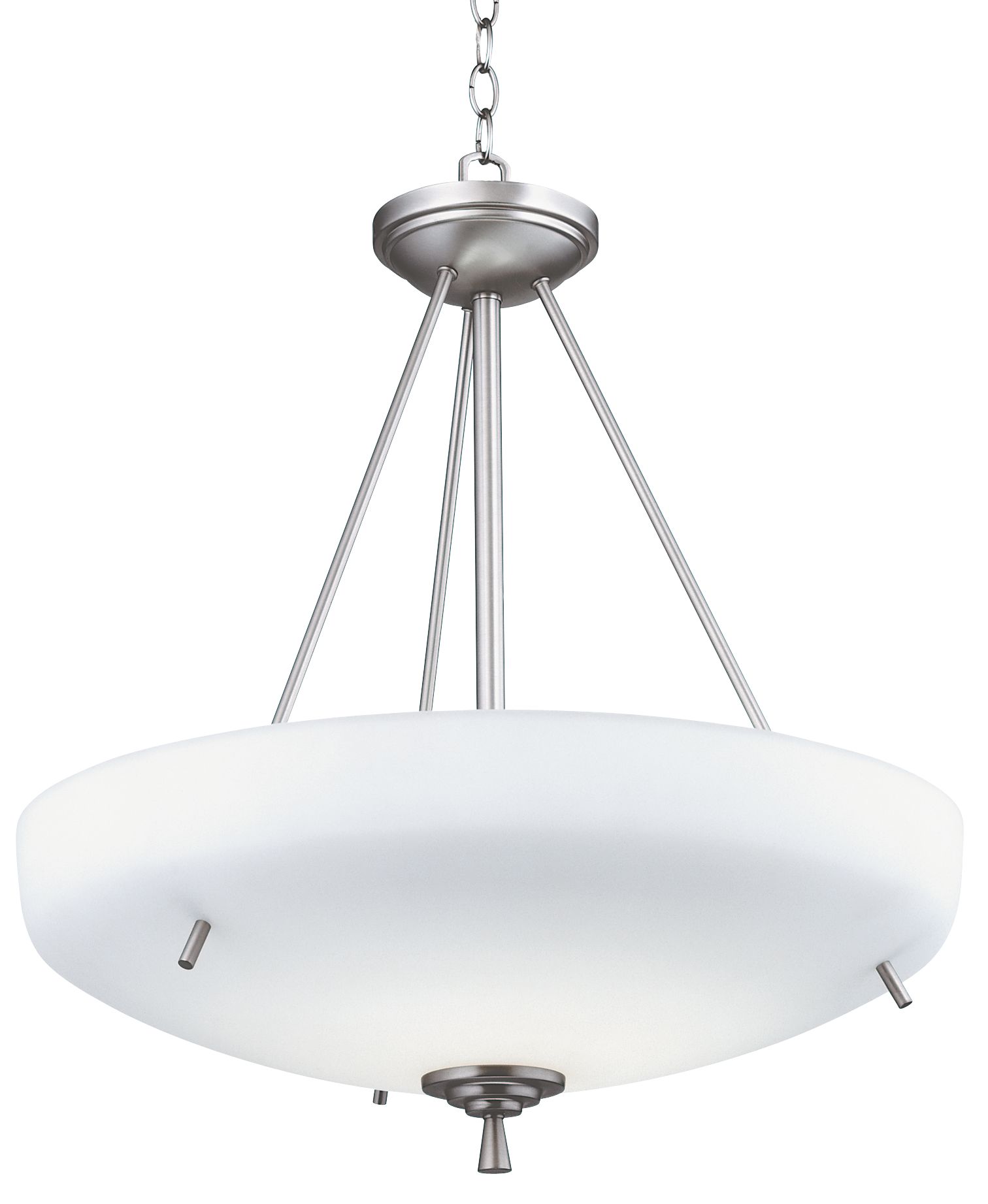 Ferros Collection Energy Star Nickel Pendant Chandelier