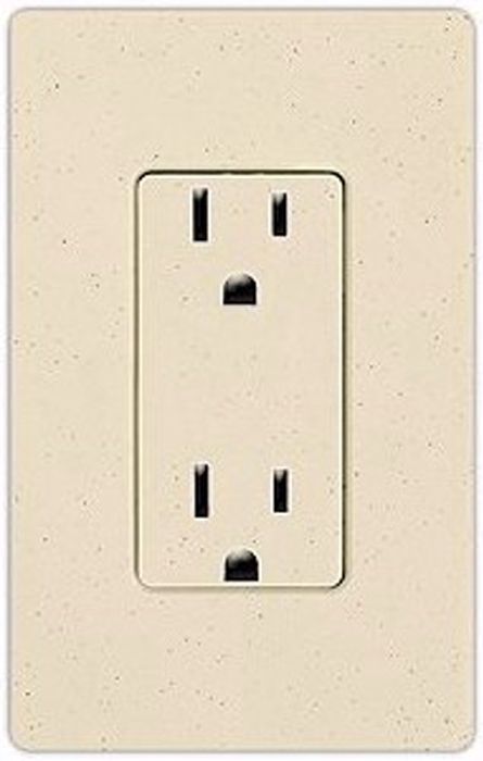 Lutron Diva Limestone SC 15A 125V Receptacle