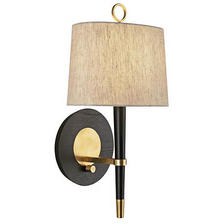 Jonathan Adler Ventana Brass Plug-In Wall Lamp