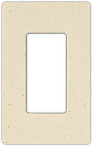 Lutron Diva Limestone SC Single Gang Wallplate