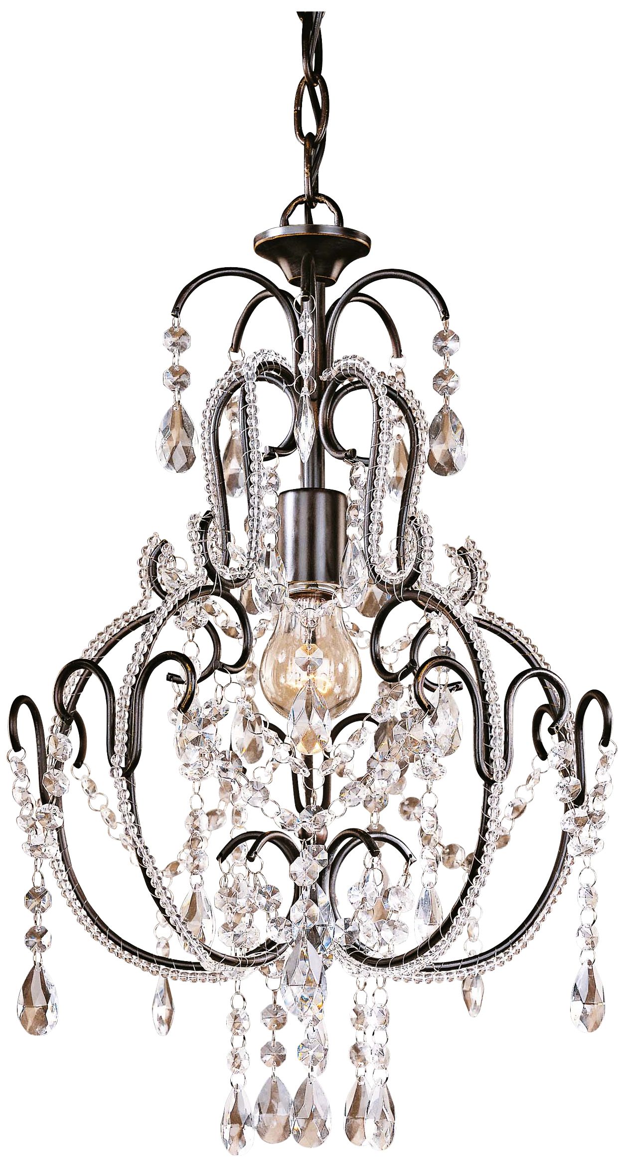 Taylor Bronze 12 1/2" Wide 3-Light Mini Chandelier