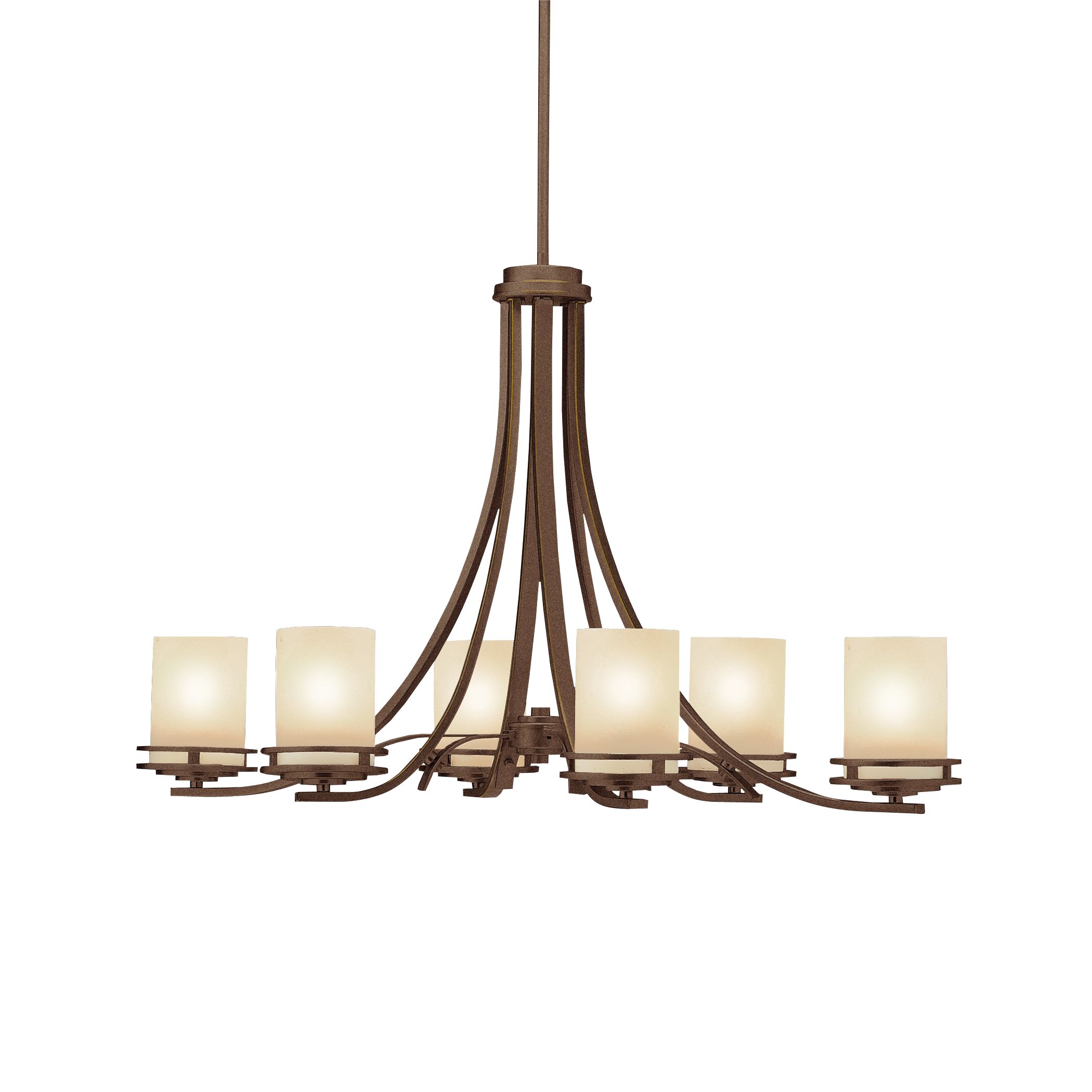 Hendrik Bronze 18" Wide 6-Light Chandelier