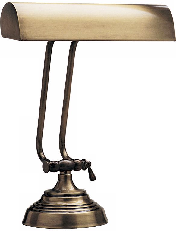 Antique Brass Finish Adjustable Piano Desk Lamp