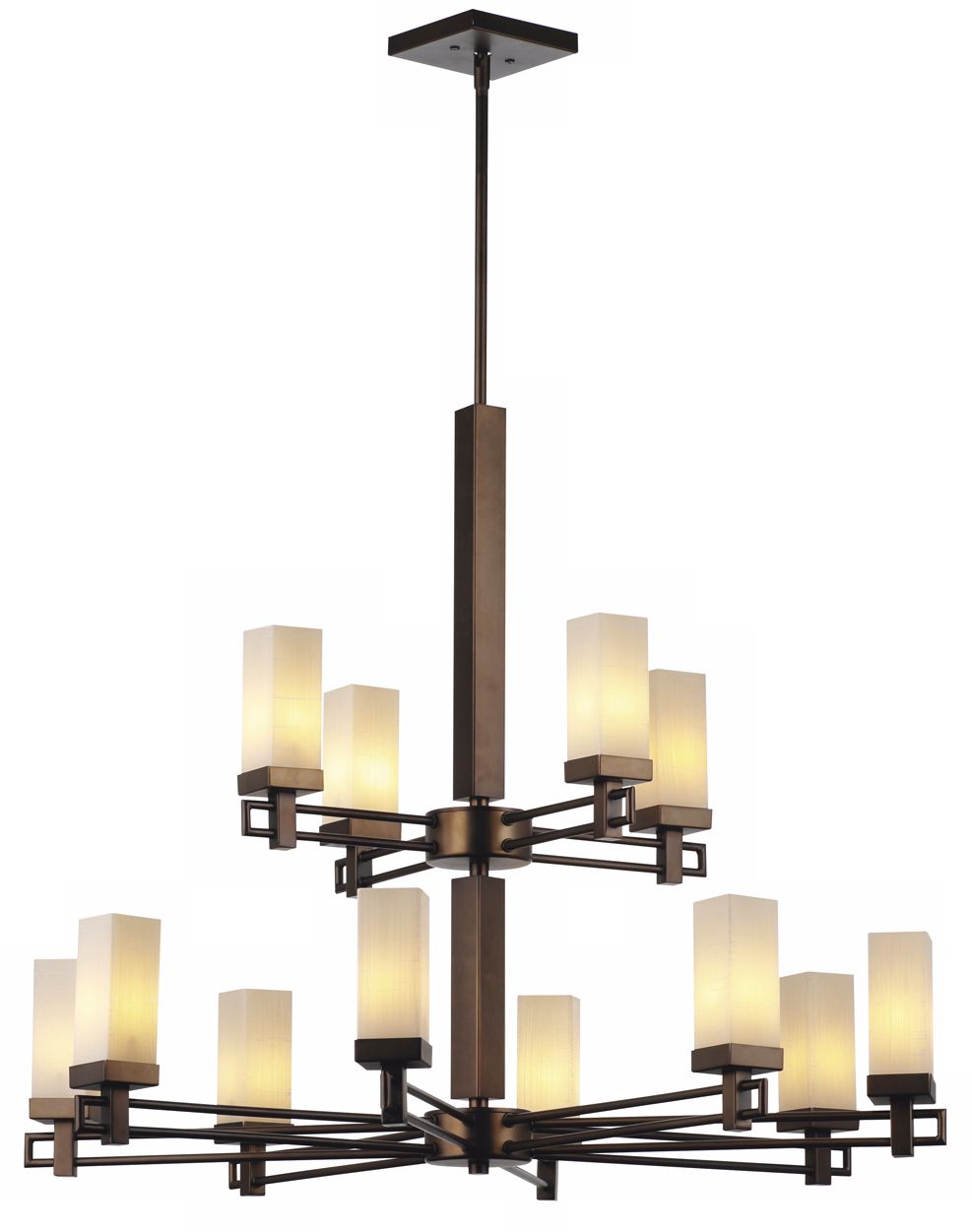 Forecast Casa Deep Bronze Two-Tier Chandelier