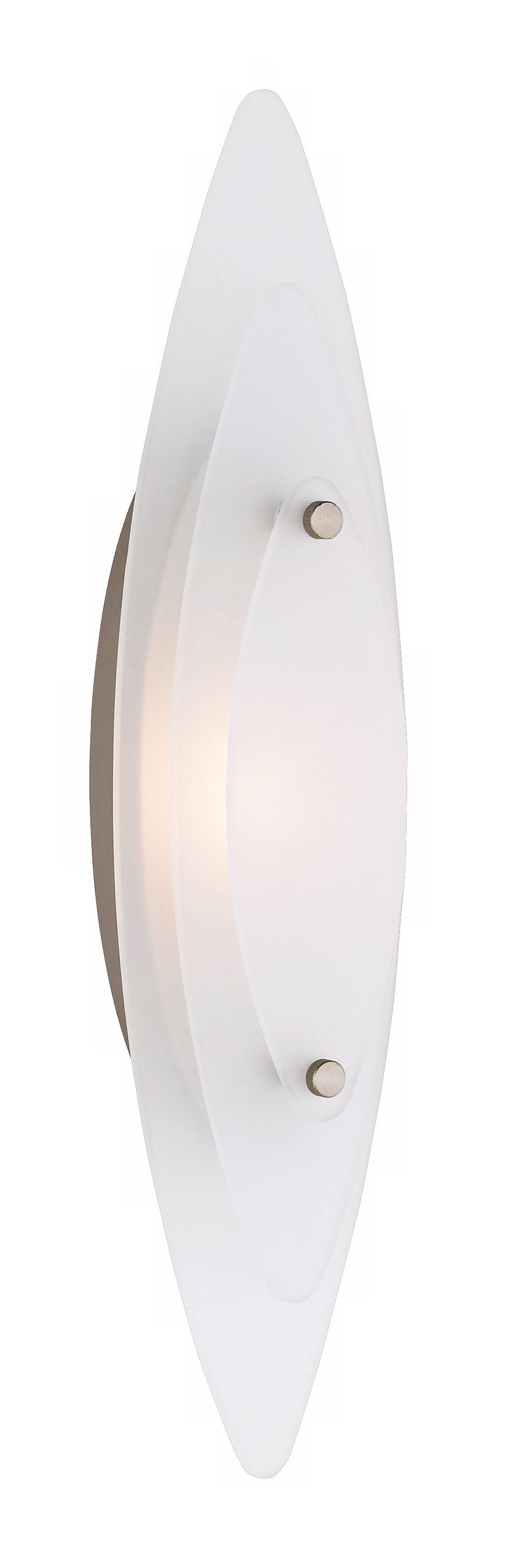 Delfina Halogen ADA 20" High Frosted Glass Wall Sconce
