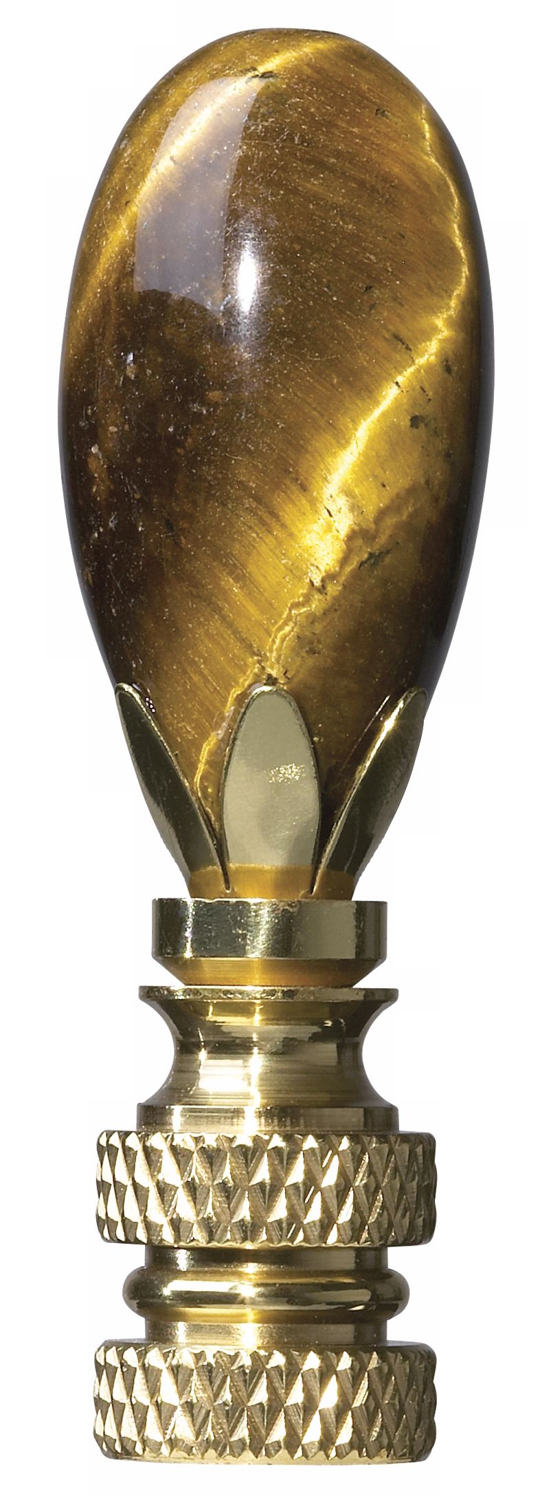 Tear Drop Tiger Eye Lamp Shade Finial