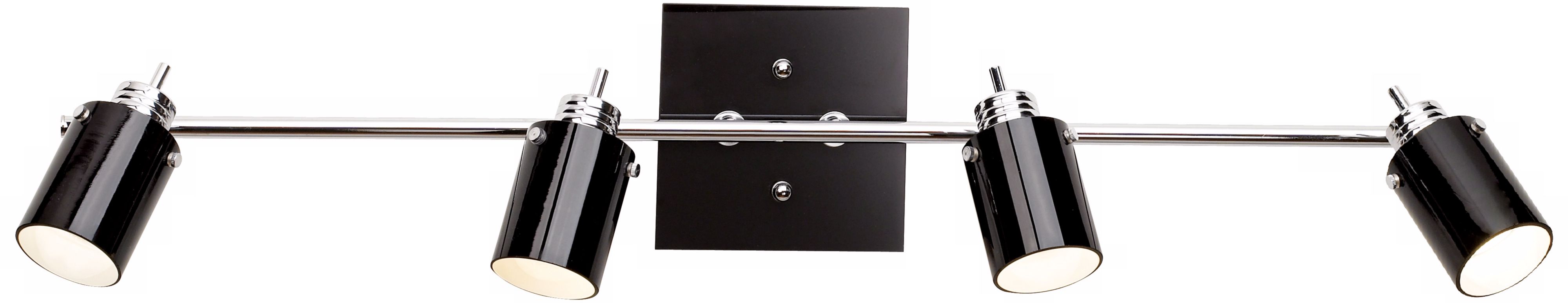 Pro Track® Black Glass 4 Light Energy Saving Ceiling Light