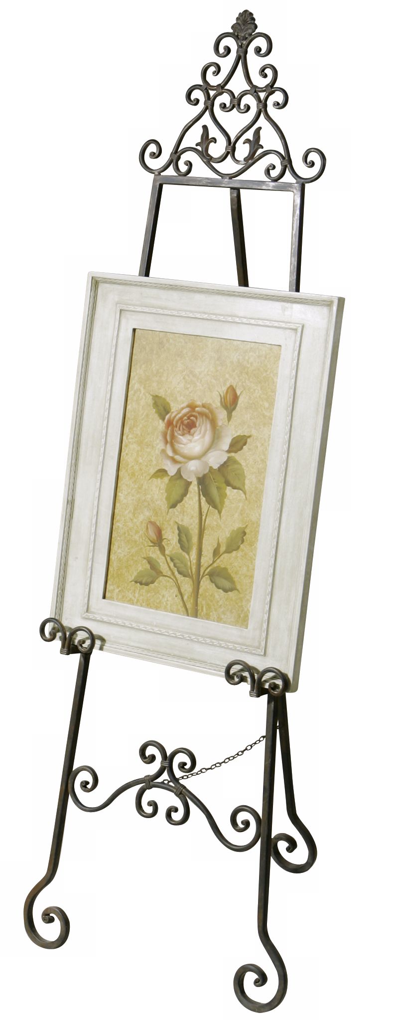 Curved Scroll Metal Easel