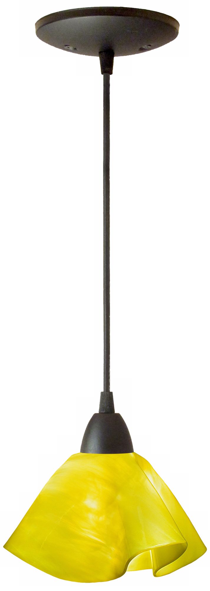 Jezebel Radiance Canary Yellow Small Lily Pendant Light