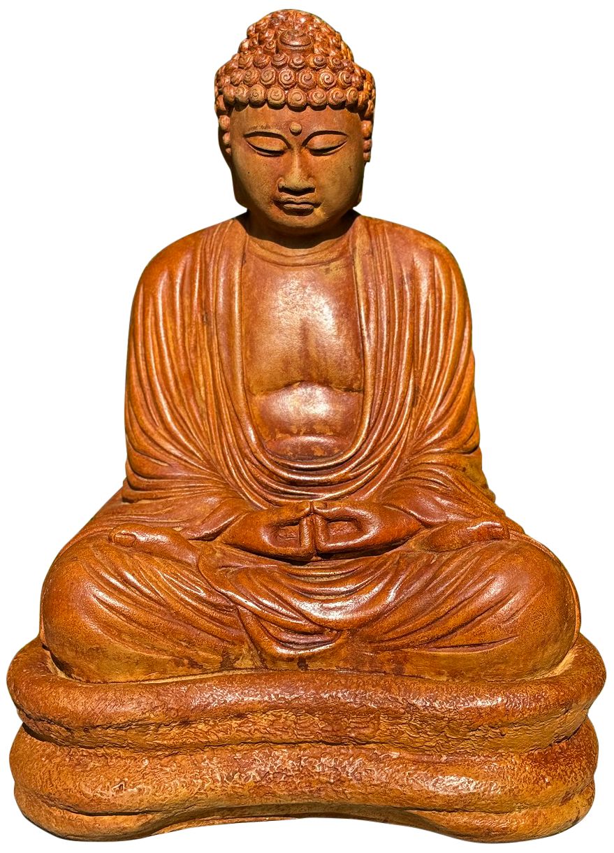 Olivestone Finish Buddha on Base Garden Accent