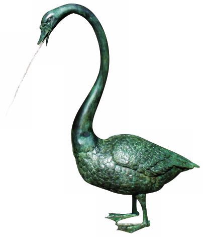 Solid Brass Goose Fountain