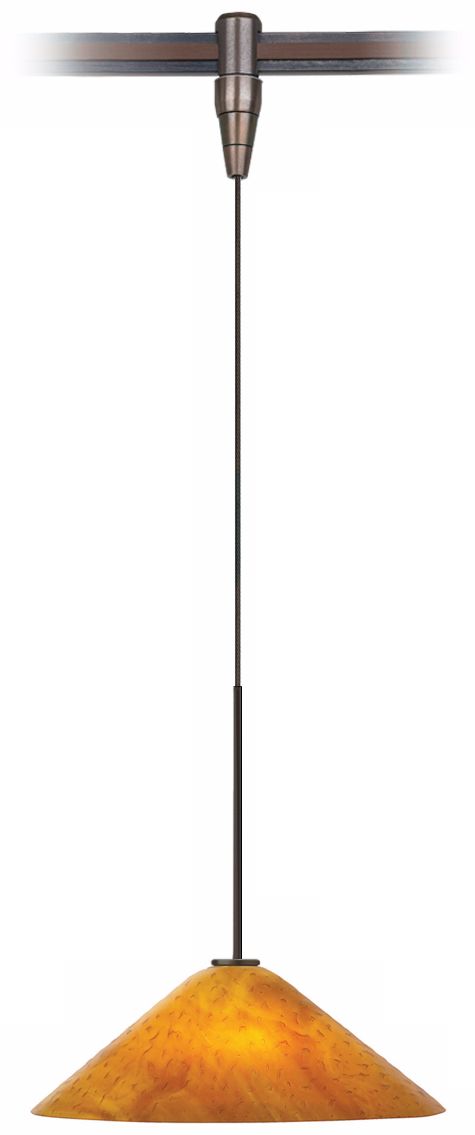Mini Larkspur Amber Bronze Tech Lighting MonoRail Pendant