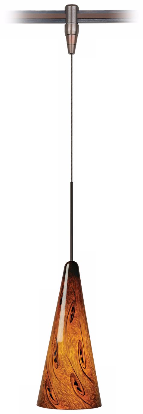 Mini Starry Night Amber Bronze Tech Lighting MonoRail Pendant