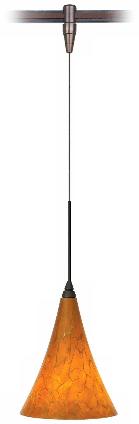 Melrose Tahoe Pine Amber Bronze Tech Lighting MonoRail Pendant