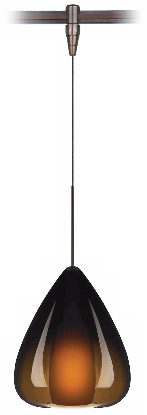 Soleil Havana Brown Glass Bronze Tech Lighting MonoRail Pendant