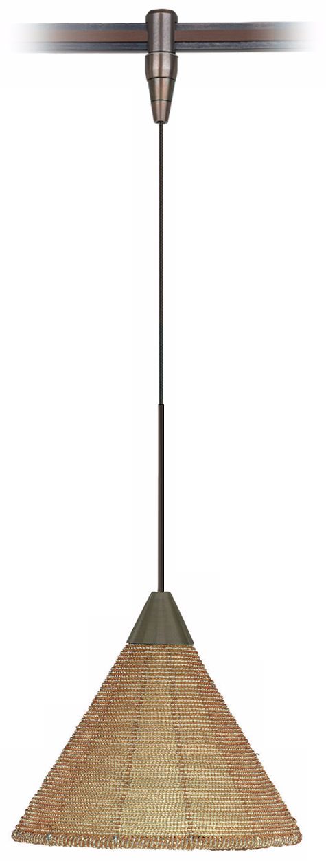 Egypt Amber Shade Bronze Tech Lighting MonoPoint Pendant
