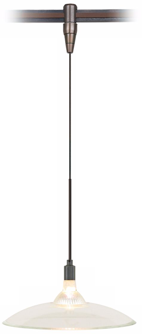 Diz Clear Glass Bronze Tech Lighting MonoRail Pendant
