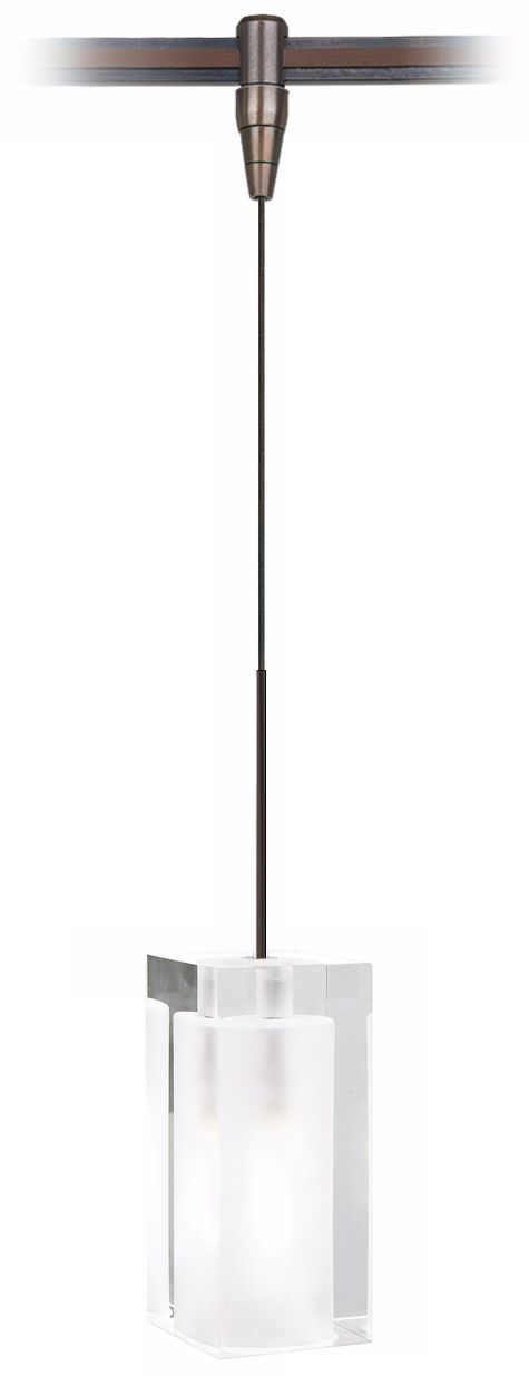 Solitude Frost Glass Bronze Tech Lighting MonoRail Pendant