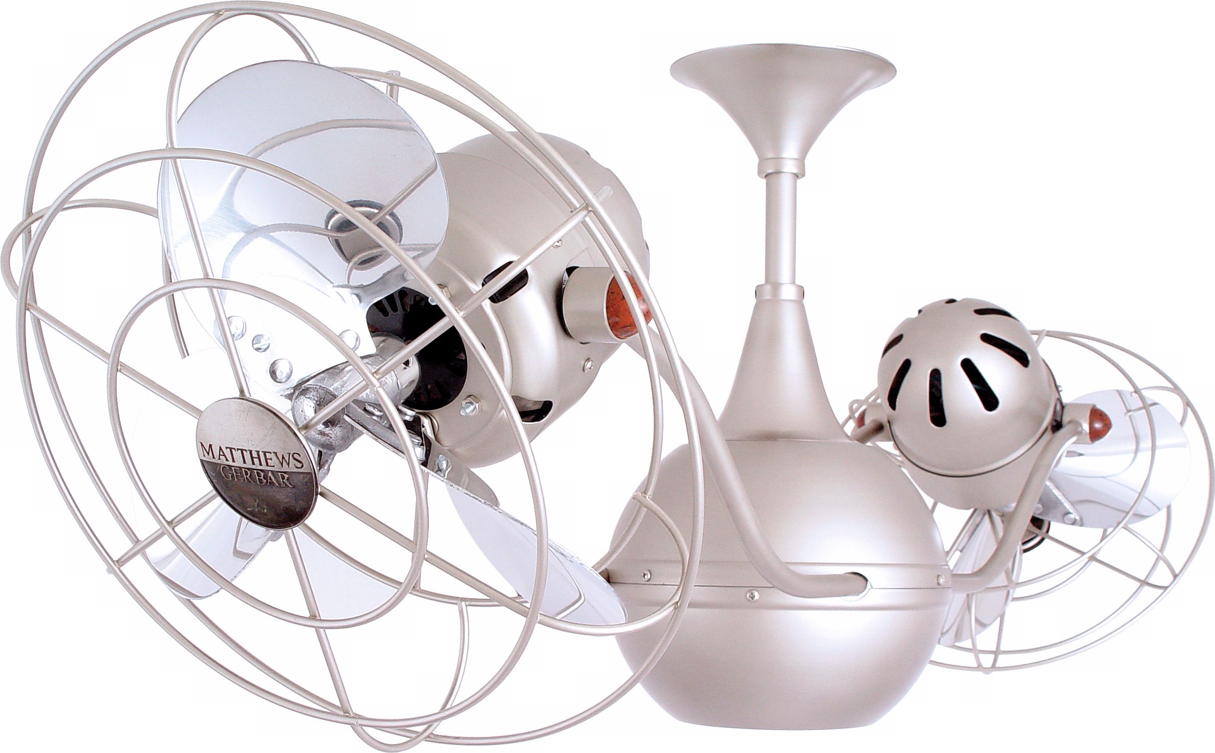 42" Vent Bettina Brushed Nickel Finish Ceiling Fan
