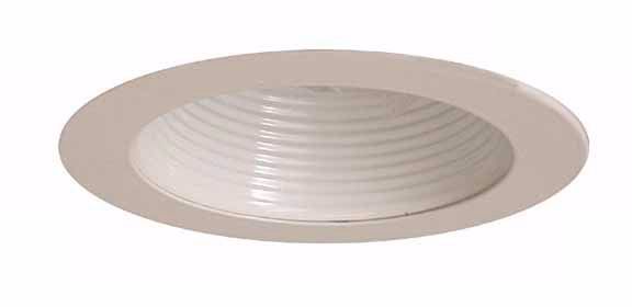 6" Line Voltage White Painted Baffle