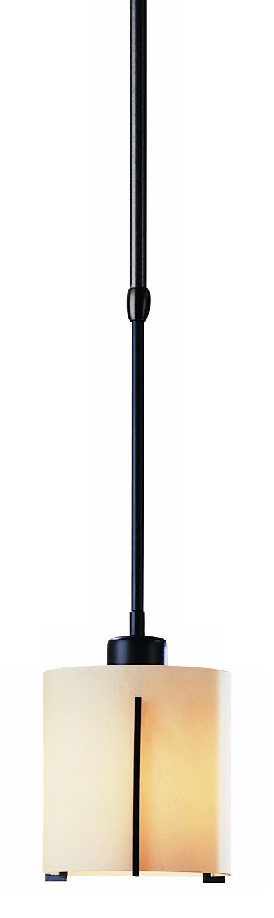 Hubbardton Forge Black Stone Tube Pendant Chandelier