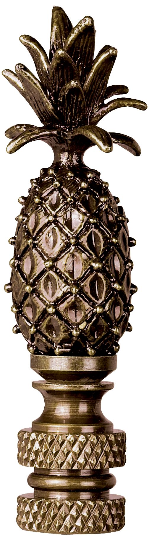 Pineapple Antique Silver Lamp Shade Finial