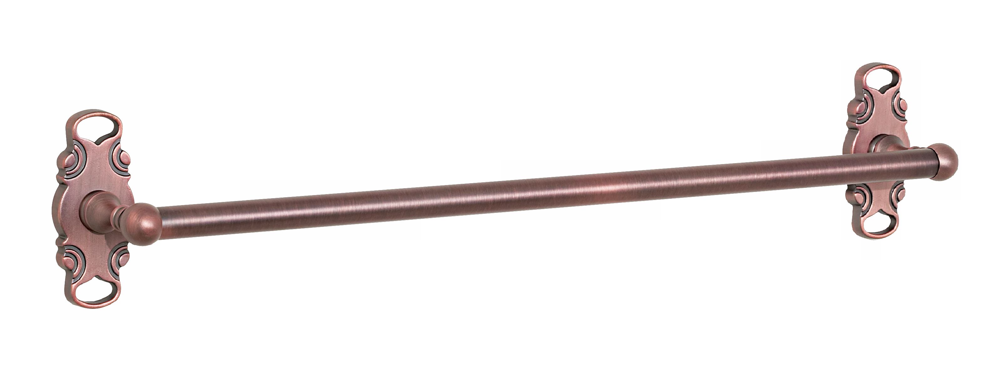 Distressed Copper Finish French Curve 18" Towel Bar