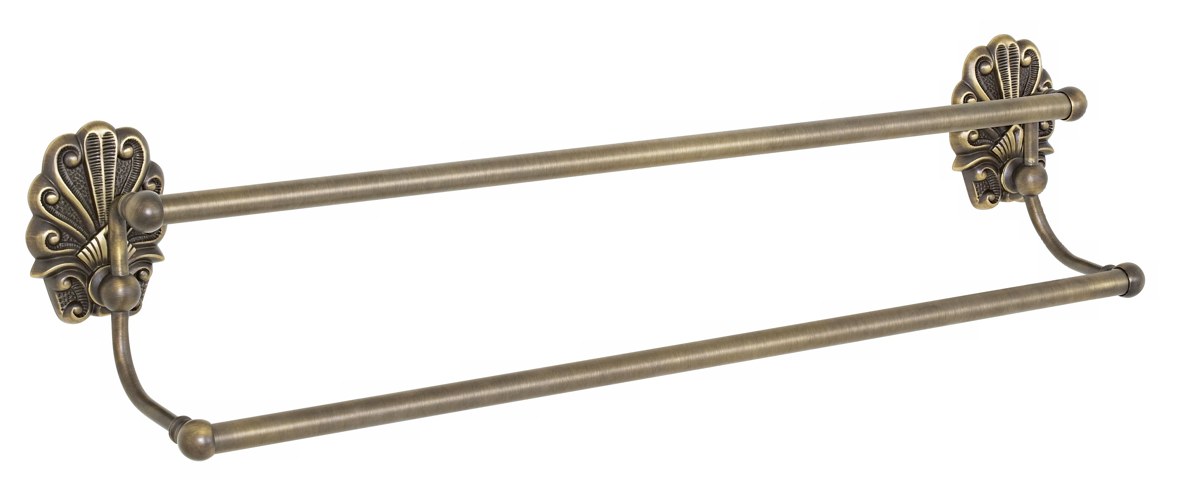 Antique English Finish Peacock 24" Double Towel Bar