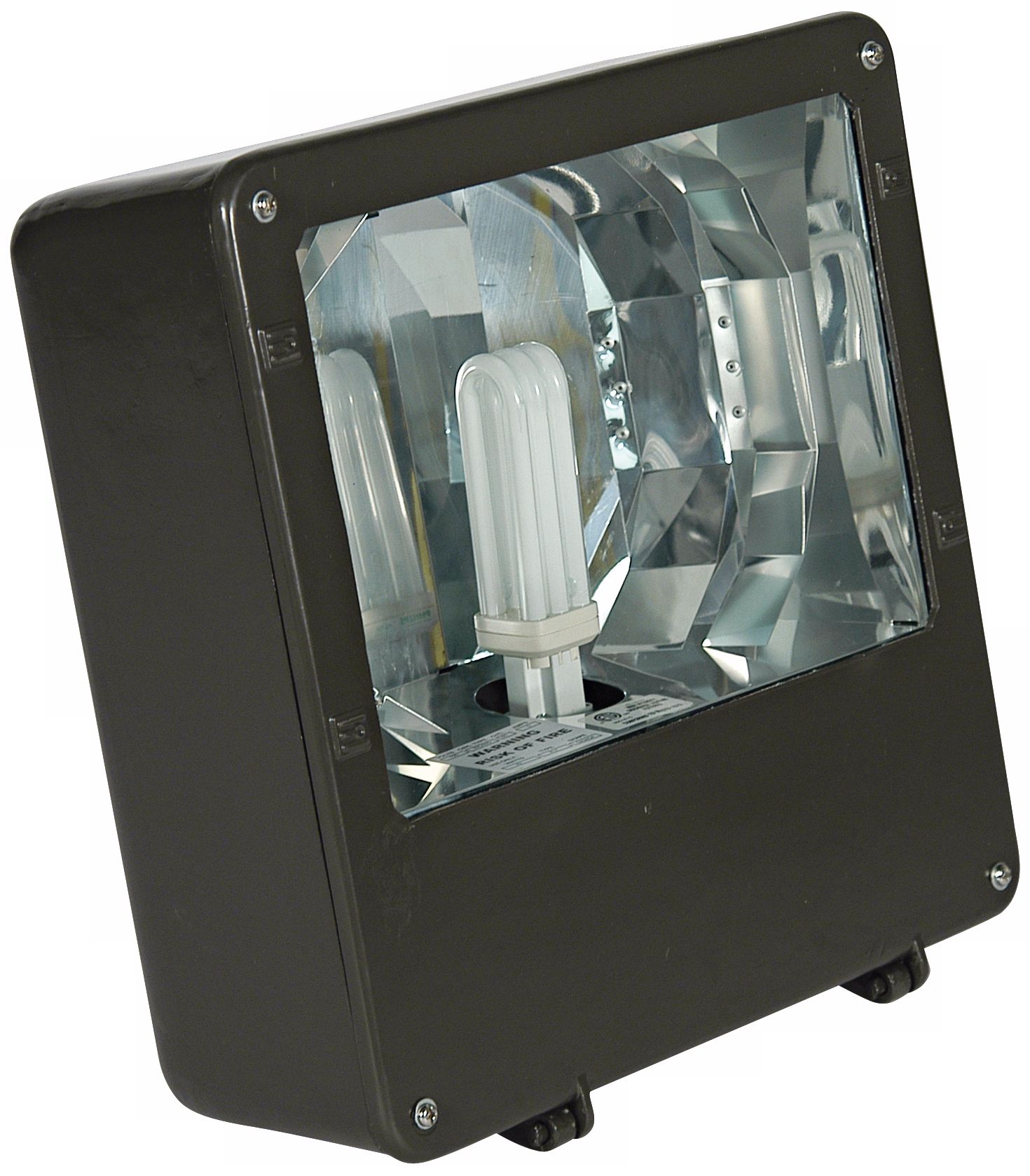 Bronze Finish 18" High Outdoor Cutoff Area Light