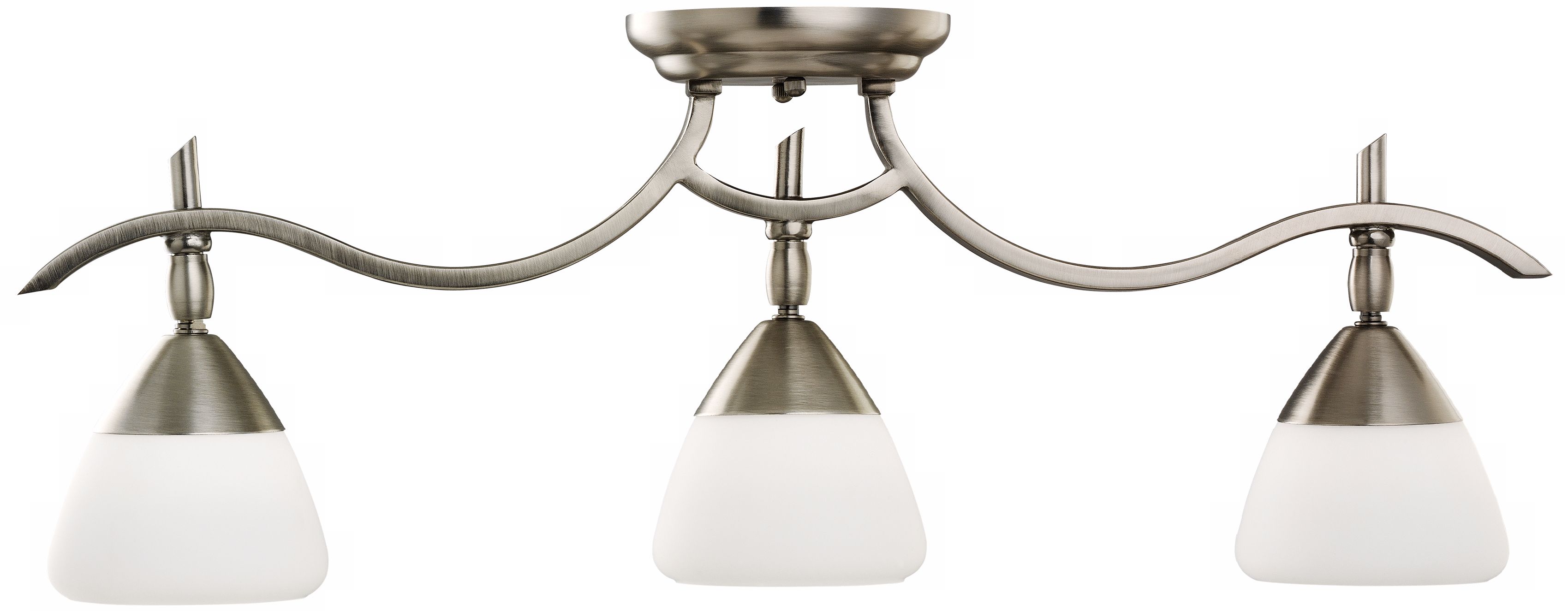 Kichler Satin Etched White Glass Ceiling Fixture