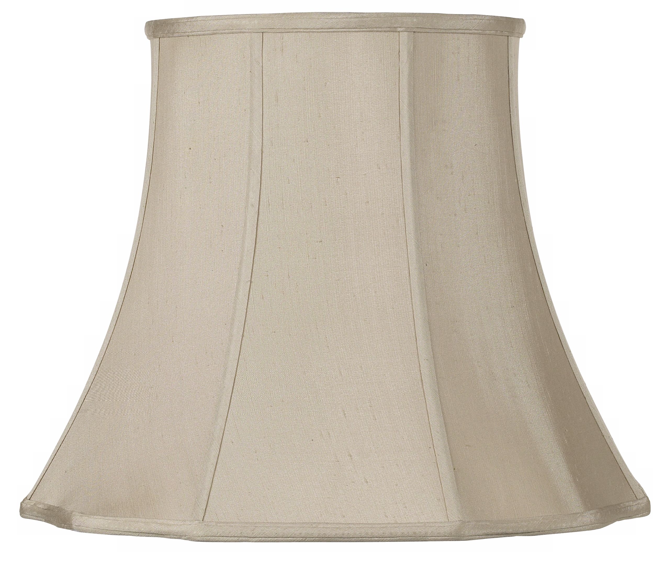 Taupe Curve Cut Lamp Shade 11x18x15 (Spider)