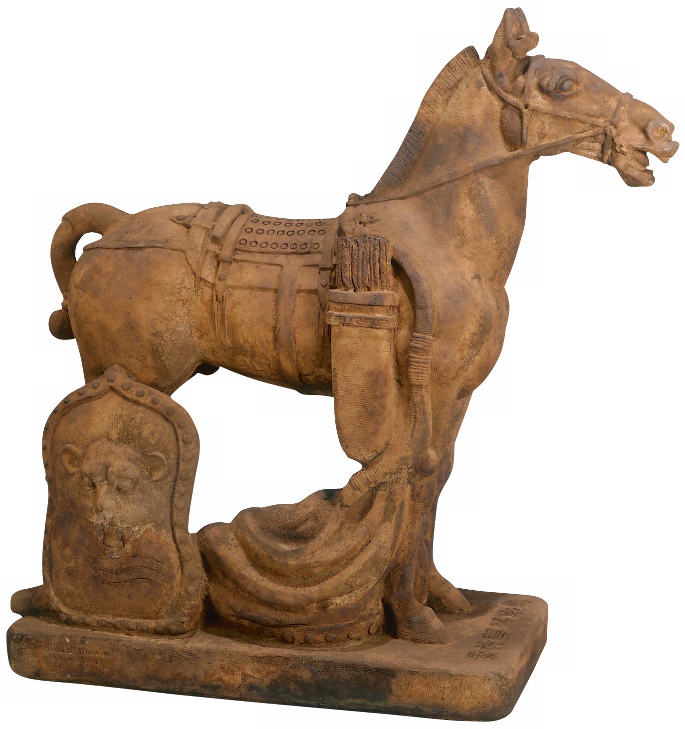 Ancient Cavalry Horse Garden Accent