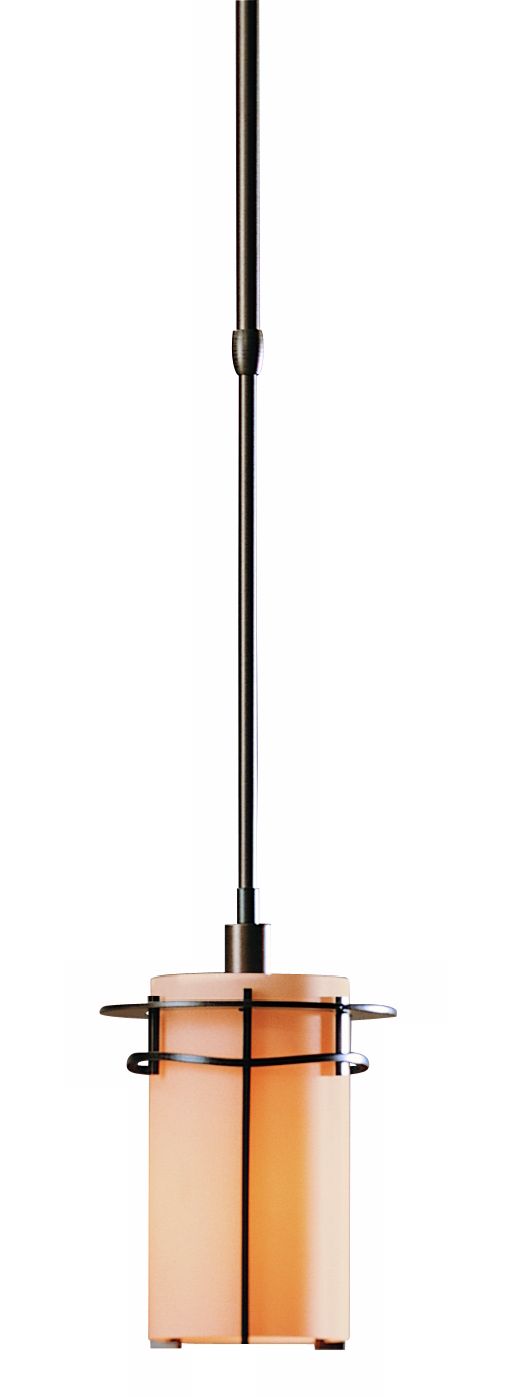 Hubbardton Forge Stone Glass Tube Pendant Chandelier