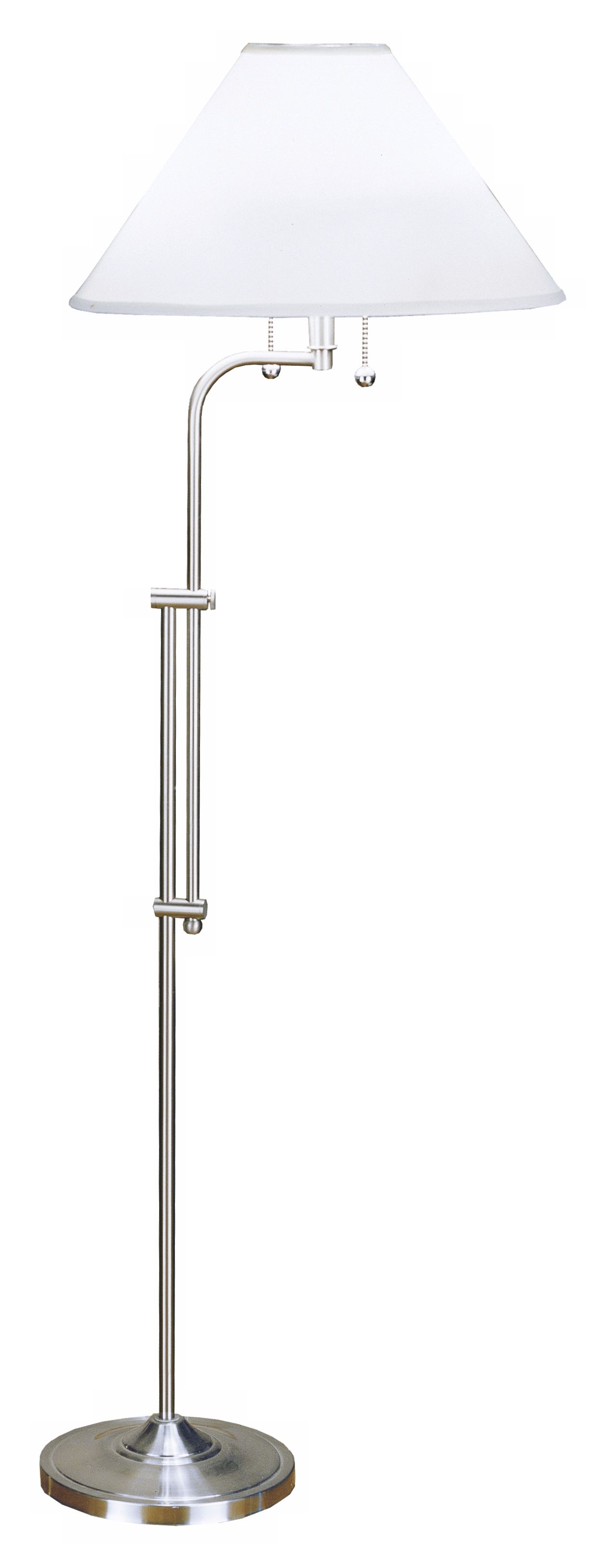 Adjustable Sight Saver Satin Nickel Floor Lamp