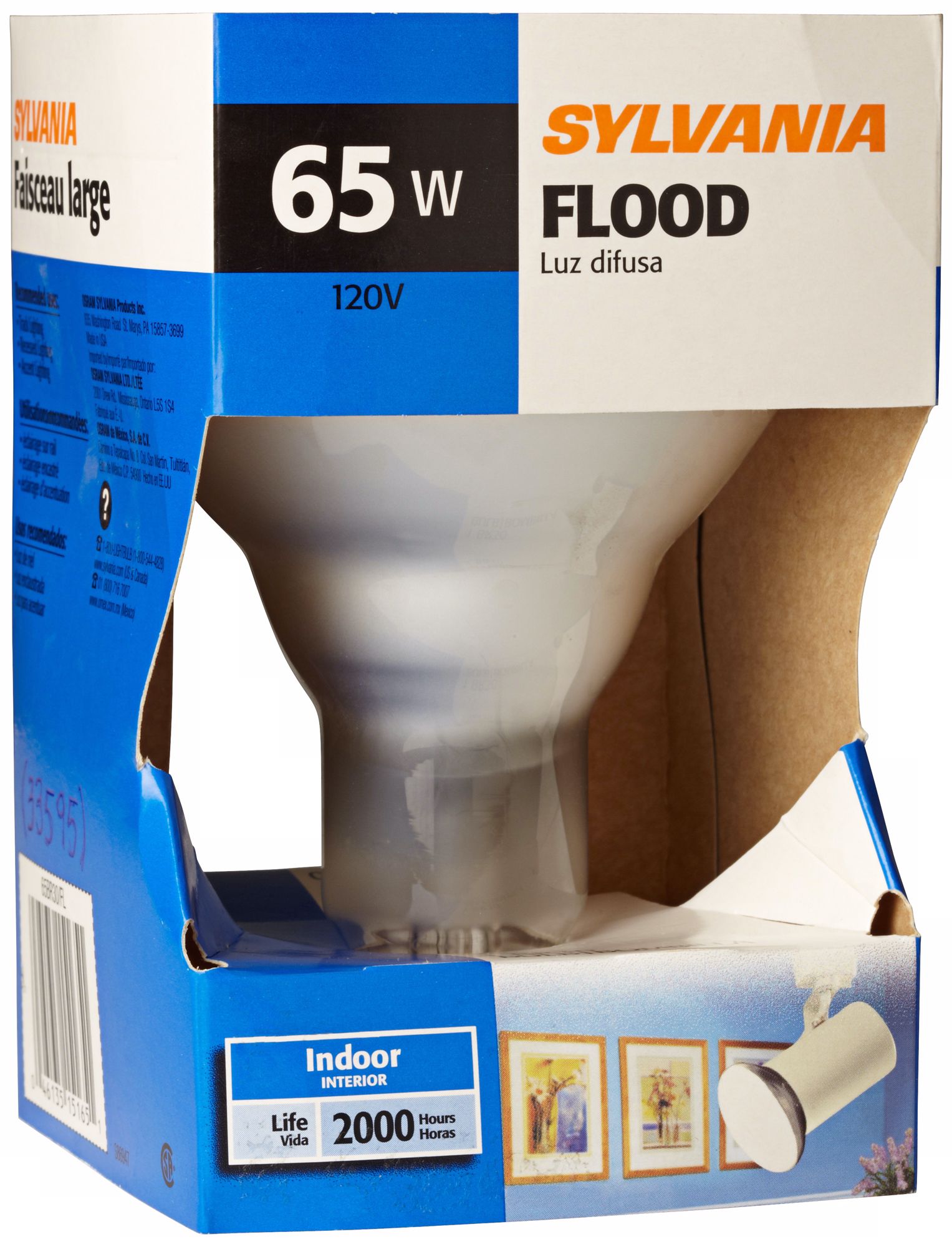 Sylvania 65 Watt BR30 Compact Fluorescent Flood Light Bulb
