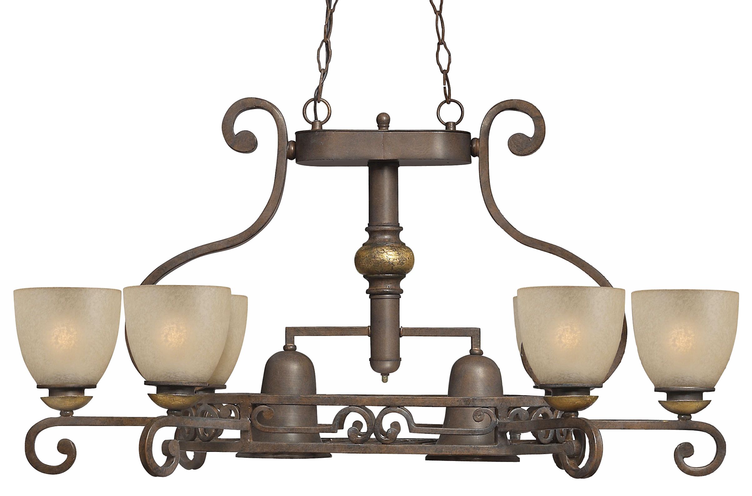 French Creek Collection Six Light Pot Rack
