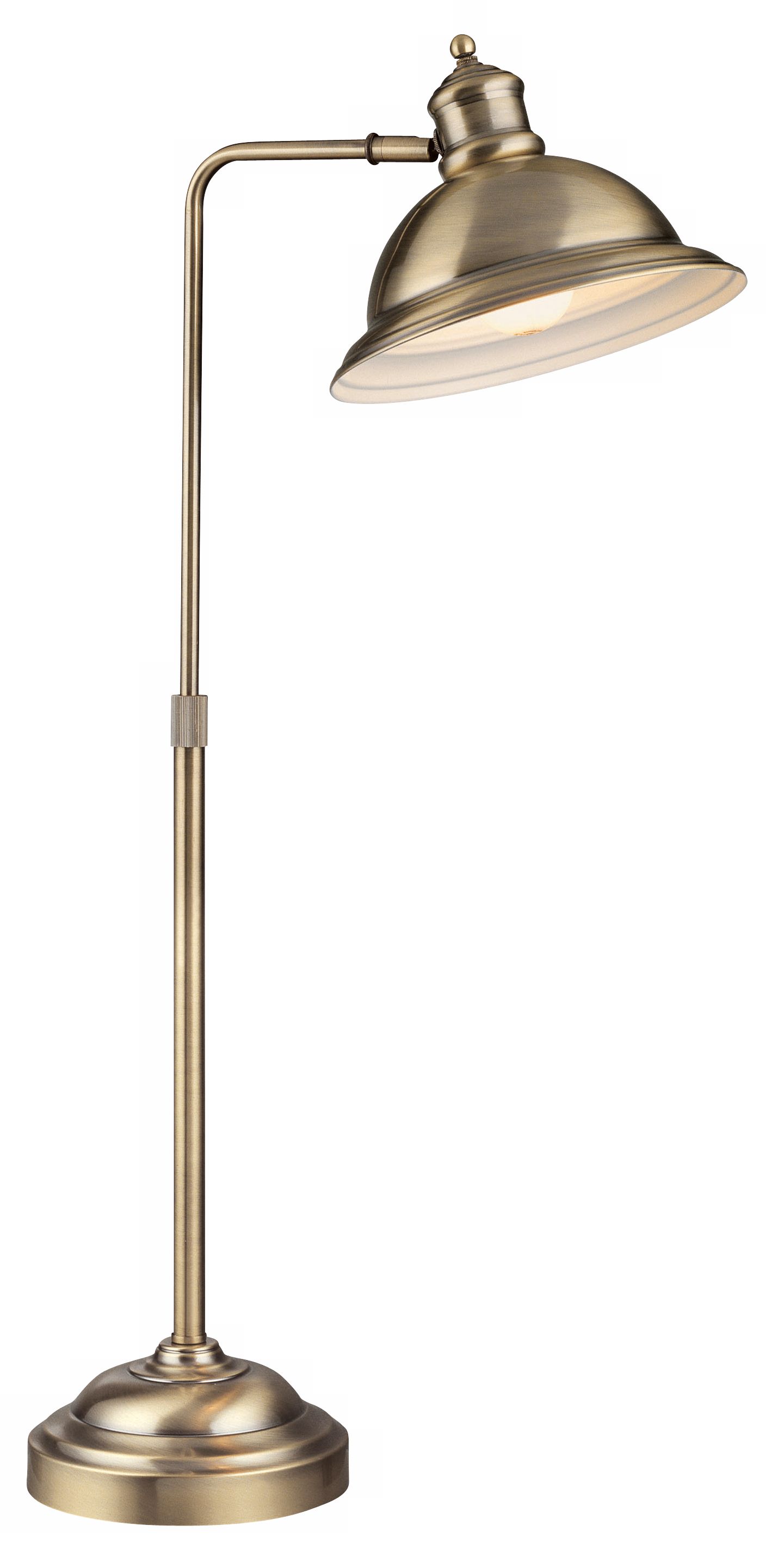 Antique Brass  Adjustable Height Pharmacy Desk Lamp