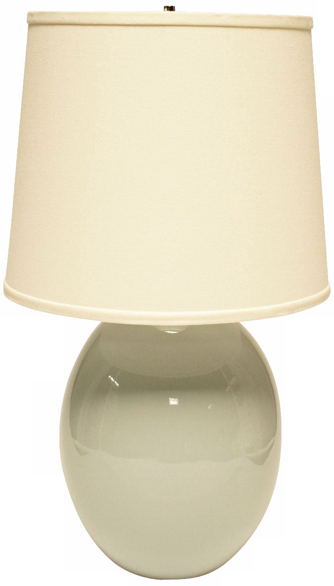 Haeger Potteries Mist Green Ceramic Egg Table Lamp