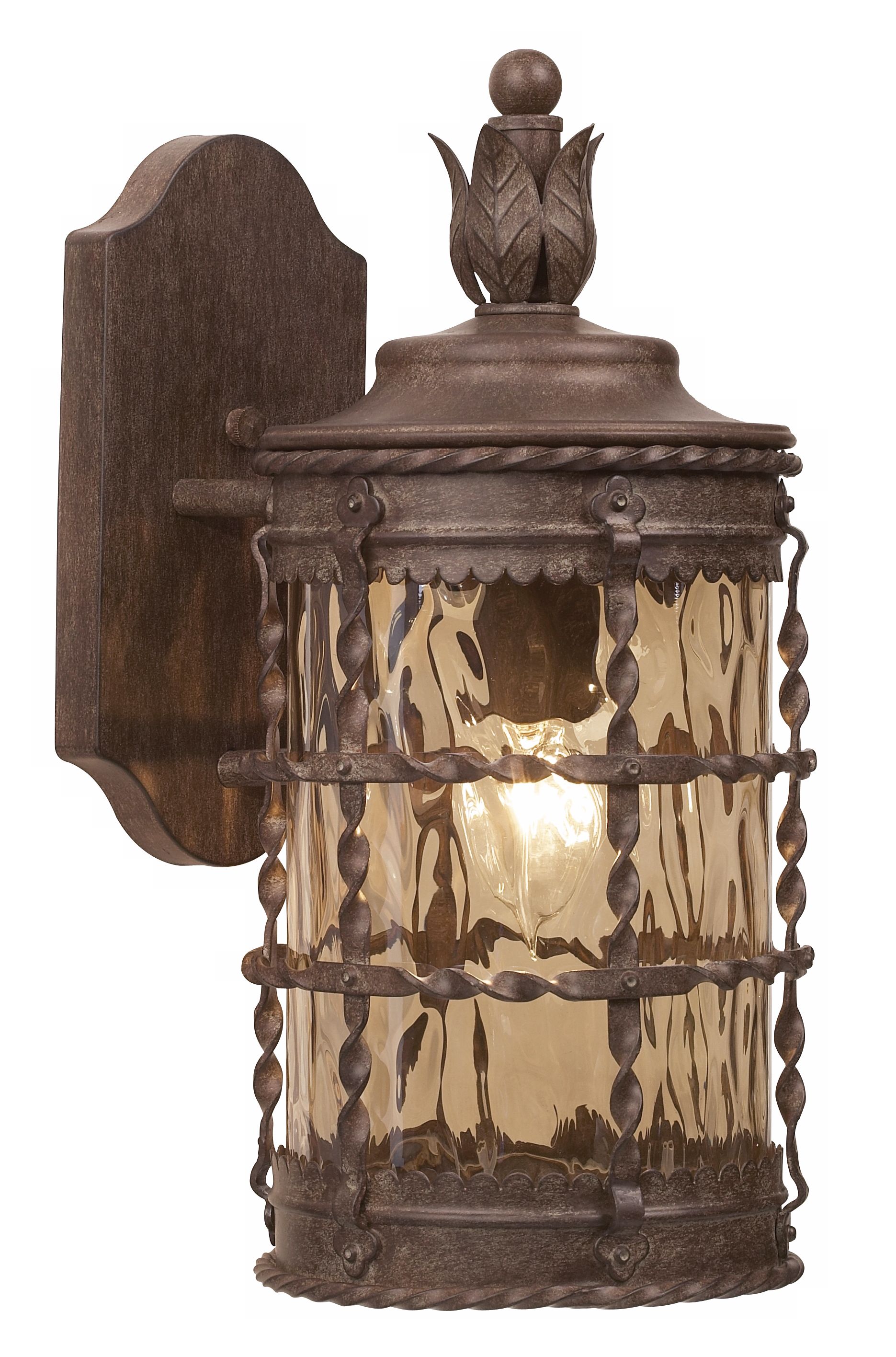 Mallorca Collection 16" High Vintage Rust Outdoor Wall Light