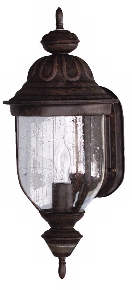Motion Sensor 18 3/4" High Rustic Brown Outdoor Light