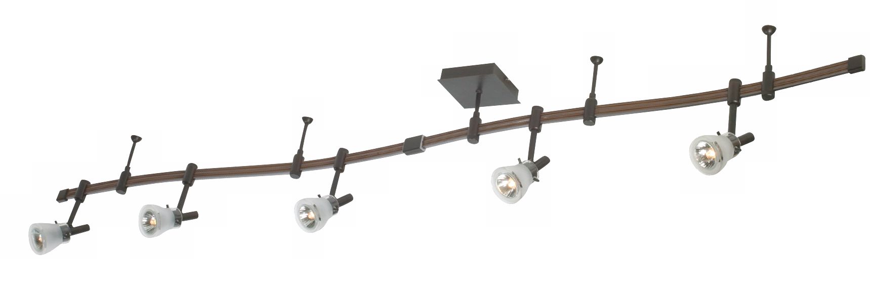 Ozone Collection Five Light Bronze Track Kit
