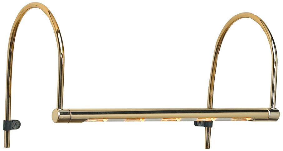 Louvre 9" Wide 5-Light Gold Picture Light