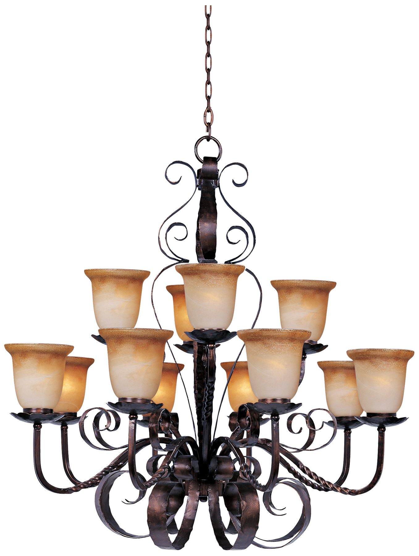 Aspen Collection 12 Light Chandelier