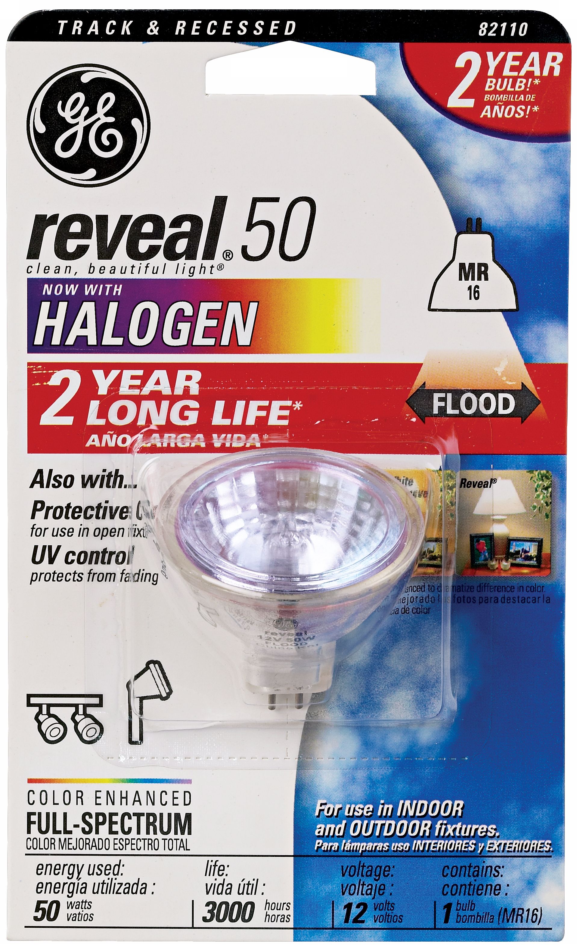 GE Reveal 50MR Halogen Light Bulb