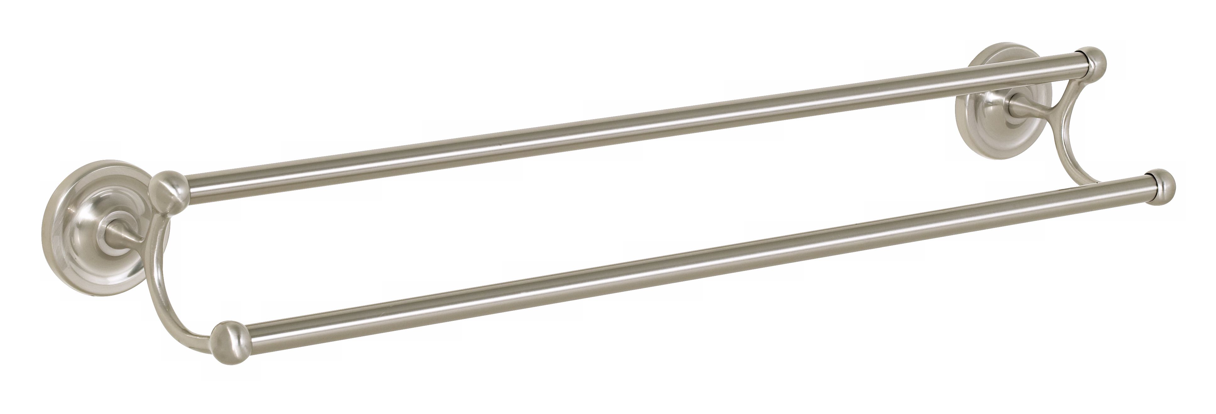 Pewter Finish Classic 24" Double Towel Bar
