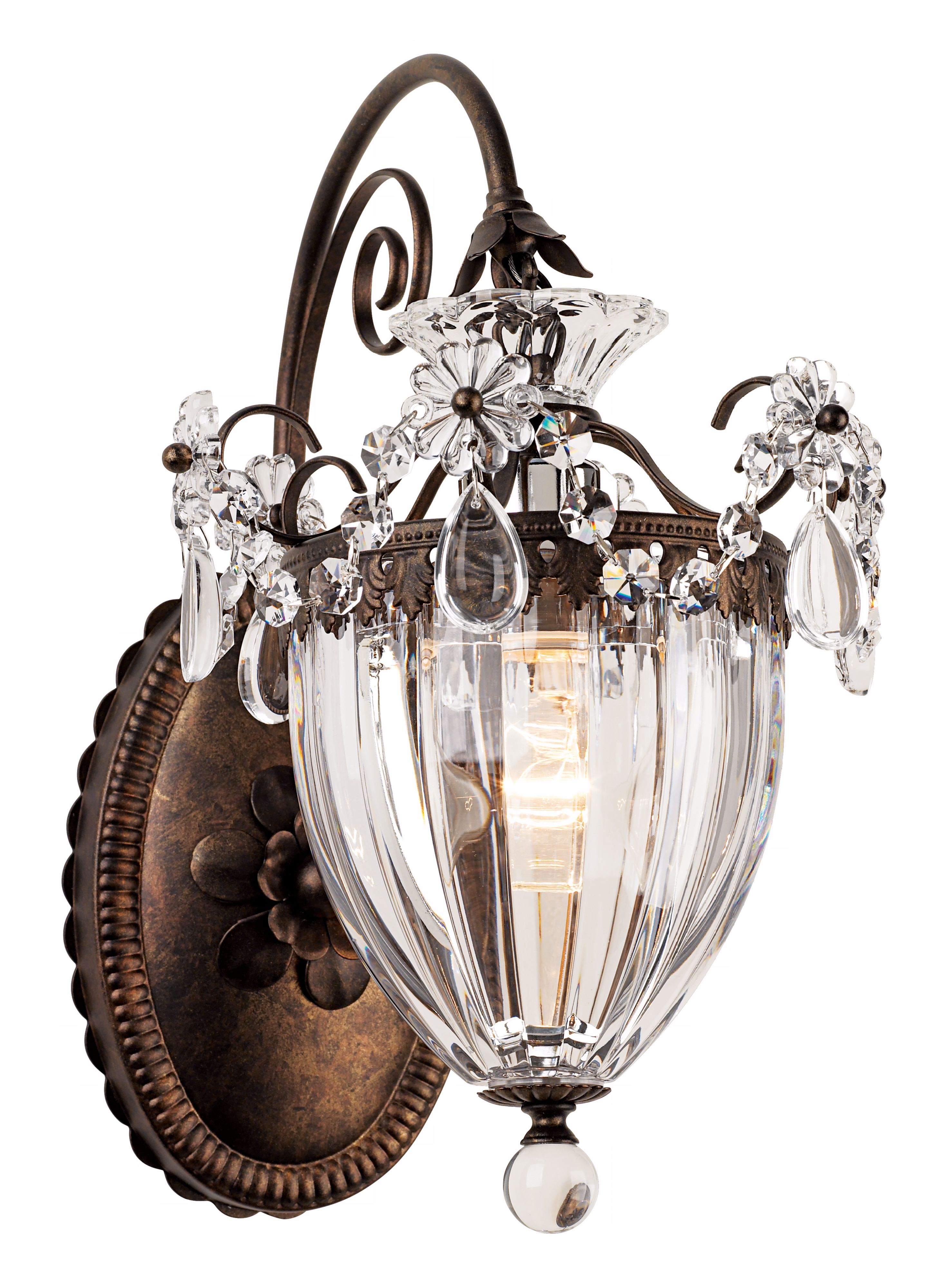Schonbek Bagatelle Collection 13" High Crystal Wall Sconce
