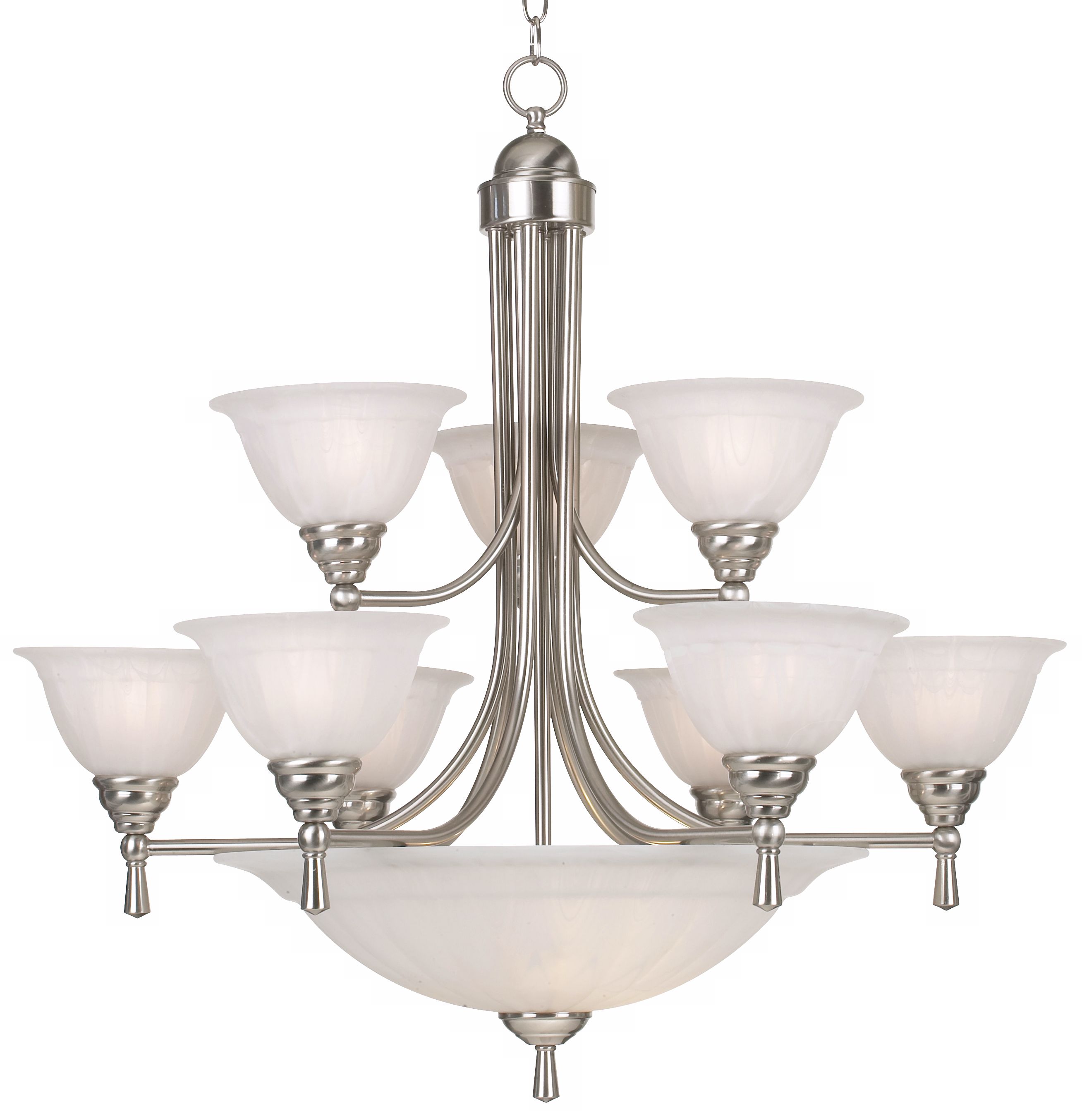 Burlington Collection 32" Wide Nine Light Chandelier